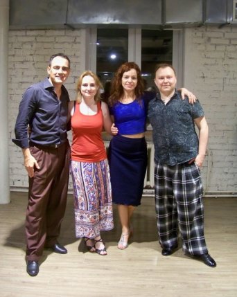 Esteban Moreno & Claudia Codega и Александр & Карина Арманд Александр и Карина Арманд с Эстебаном Морено и Клаудиа Кодега